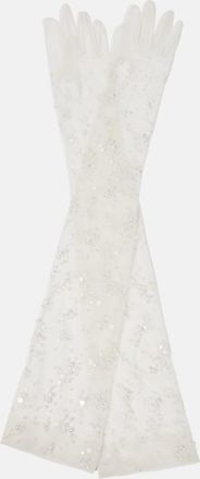SAFiYAA Bridal tulle gloves