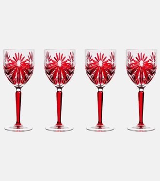 Les-Ottomans Set di 4 bicchieri da vino in cristallo