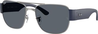 Ray-Ban Blue Square Unisex Sunglasses RB3756 004/R5 56