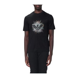 Emporio Armani Polo en mezcla de algod&oacute;n - Tops - Hombre - Negro - L