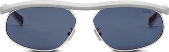 Dior Oval Full Rim Sunglasses - Silver