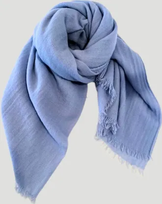 Destin Womens Cassia Quadra Cashmere Scarf In Light Blue