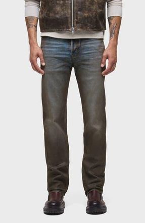 Hudson Wes Classic Straight Leg Jeans in Coated Chocolate at Nordstrom Rack, Size 29