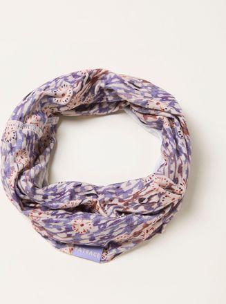 Fat Face FatFace Purple Paisley Print Multi Snood
