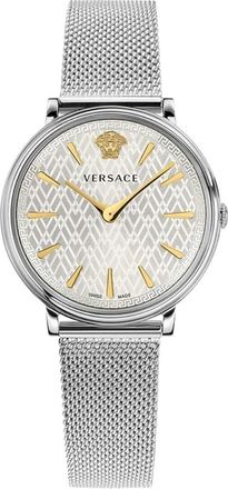 Versace V Circle Watch - Dames - Horloges - Grijs - ONE Size - Accessoires