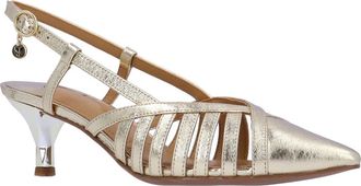 J. Reneé Lorel Slingback Pointed Toe Pump in Gold at Nordstrom, Size 8.5