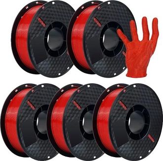 OEM Filamento Para Impresora 3d, Ecol&oacute;gico, Compatibilidad Vers&aacute;til, Rojo