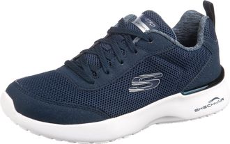 Skechers Womens Skech-Air Dynamight Fast Brake Sneaker, Navy Mesh / White Trim, 9 UK