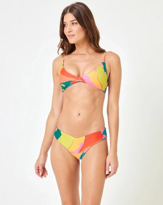 L*Space L*Space Printed Riley Bikini Top Women Copacabana Adjustable Straps BUU099