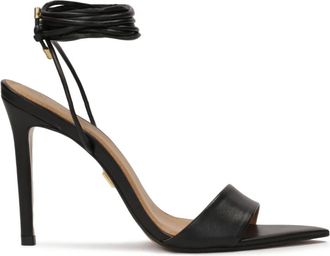 Kazar Vetersandalen met puntige neuzen - Dames - Sandalen met hakken - Zwart - 36 EU - Leer - Schoenen