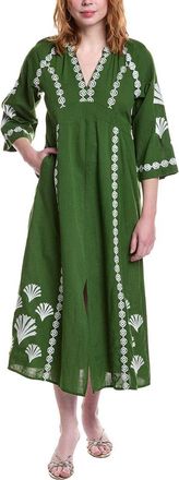 Jude Connally Clementine Linen-Blend Maxi Dress