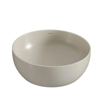 Vitra Lavabo Redondo Reciclado Outline Compacto Beige Mate 41x41 Cm