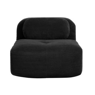 Urban Meuble Sill&oacute;n/sof&aacute; modular sin reposabrazos en pana negra