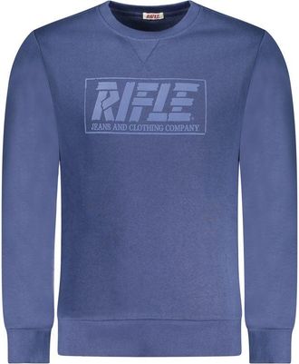 Rifle Blauw Katoenen Heren Sweatshirt