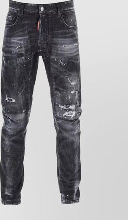 Dsquared2 denim trousers distressed belt loops