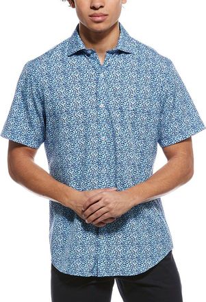 Tailorbyrd Tailorbyrd Swirling Floral Printed Performance Shirt