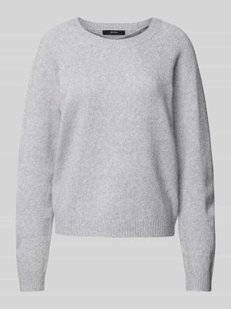 Vero Moda Weicher Pullover mit Glitzerfaden Modell DOFFYSHINE in Hellgrau, Gr&ouml;&szlig;e S