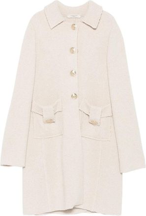 Charlott Single-breasted Flap-pocket Coat