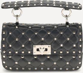 Valentino Garavani Borsa a Mano Rockstud Spike mini in nappa Woman UNI