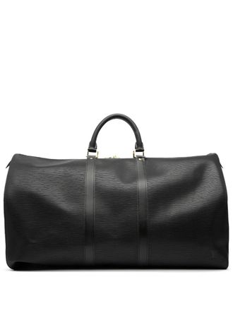 Louis Vuitton 2004 Epi Keepall 55 travel bag - Nero