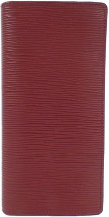 Louis Vuitton Rouge Rouge Pomodoro Leather Long Wallet (Bi-Fold) (Pre-Owned)
