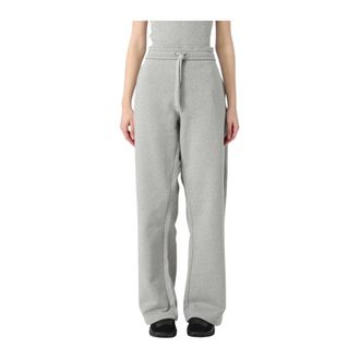 Marine Serre Sweatpants, female, Gray, L, Comfortable Essential Trousers
