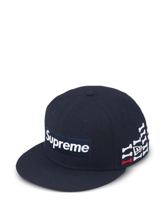 SUPREME 59Fifty bone-patch baseball cap - Blue