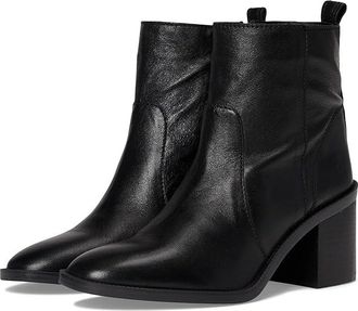 Lucky Brand Alivia Leather Boots Womens Boots Black : 8.5 B - Medium