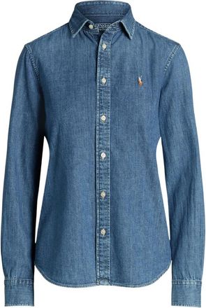 Ralph Lauren Dames, Blouses & Shirts, Blauw, Maat: XS Denim