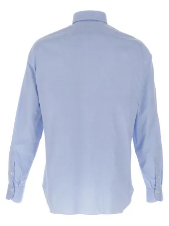 Finamore Cotton Button-Up Shirt - Blue