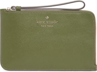 Kate Spade New York cameron medium wristlet in Enchanted Green at Nordstrom Rack