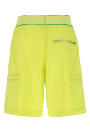 Bottega Veneta Nylon Bermuda Shorts - Yellow
