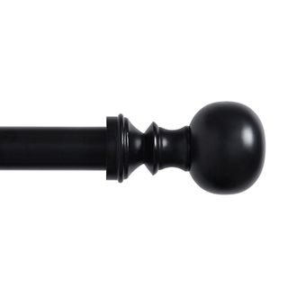 Ballard Designs Set of 2 Classic Ball Drapery Finials - Black, 1.25 - Ballard Designs