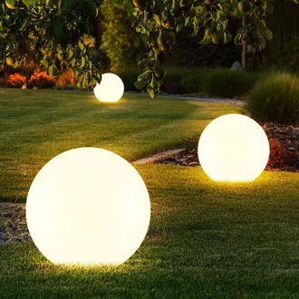 ETC Shop Set Di 3 Luci Solari Da Giardino A Led Per Esterni, Lampade A Globo, Prato, Prato