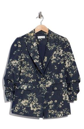 Elie Tahari The Gabby Denim Burnout Jacket in Dark Denim at Nordstrom Rack, Size 14