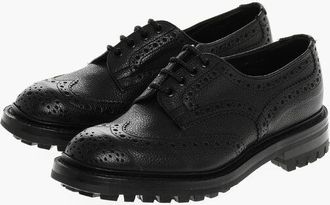 Trickers Leather ILKLEY Derby Shoes with Brogue Finish size 40