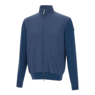 Colmar Zip-throughs, male, Blue, Size: 2XL Multi Material Padded Hybrid Jacket