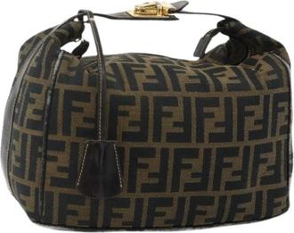 Fendi Pre-owned Handbags, female, Brown, Size: ONE SIZE Pre-owned Vintage Zucca Hand Bag