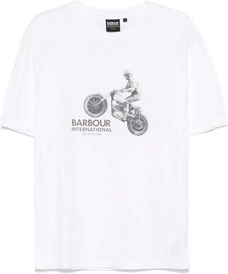 Barbour graphic-print T-shirt - men - Cotton - L - White