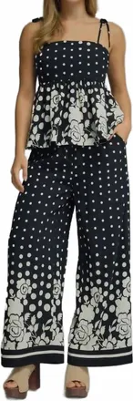 Entro Pretty In Polka Dots Set In Black