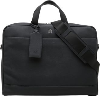 Dunhill Black Leather Briefcase (Pre-Owned)