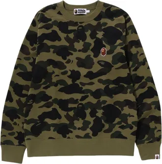 A Bathing Ape 1st Camo One Point Crewneck Green 1K30-113-008-GREEN