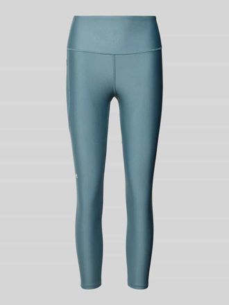 Under Armour Slim Fit Leggins mit Logo-Print Modell Tech in Mint, Gr&ouml;&szlig;e XL