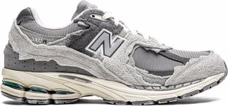 New Balance Grijze Sneakers Logo Patch Ronde Neus - Heren - Sneakers - Grijs - 42 EU - Su&egrave;de - Schoenen