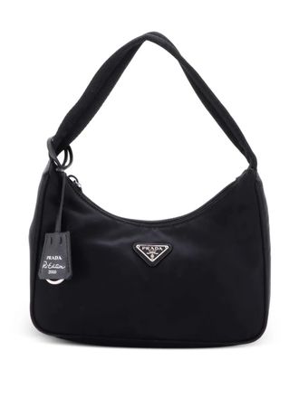 Prada Re-Edition 2000 Tessuto Mini hobo bag - Black