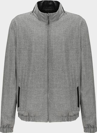 Gorski Mens Reversible Nappa Leather & Loro Piana Cashmere-Wool Jacket