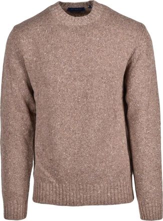 Daniele Fiesoli Crewneck Sweater With Textured Knit And Ribbed Detailing