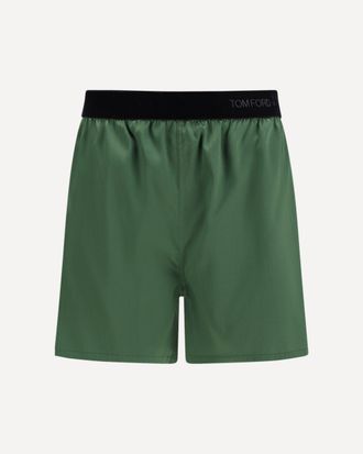 Tom Ford Stretch silk satin PJ Shorts Female M