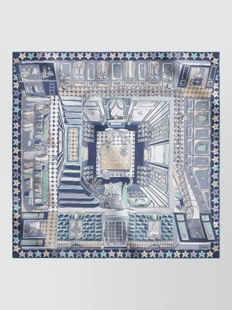 Dior square scarf 90 silk touch print