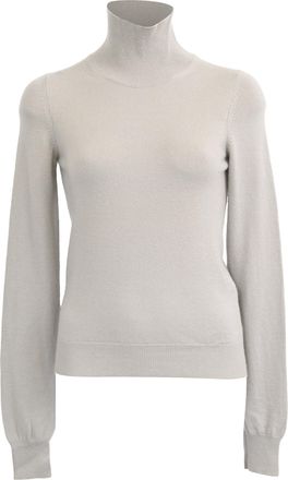 Jil Sander Turtleneck Sweater in Grey Cashmere